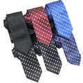 Wholesale Polyester Business Necktie High-grade Classical Handmade Ties Men's 100% Polyester Dot Neck Tie