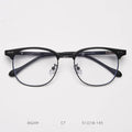 Retro Eyebrow Glasses Frame Anti Blue Light Myopia Eyeglasses Casual Half Frames Men Design Classic Flat Light Glasses Female