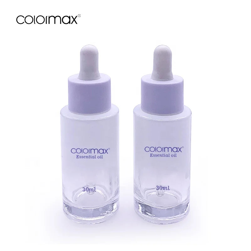 30ml Frosted Black Glass Dropper Bottle Bamboo Lid 1 Oz Empty Cosmetic Essential Oil Serum Wholesale OEM Glass Bottle Bottles