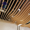 Aluminum Baffle Ceiling Design Metal Suspended Aluminum Decor False Ceiling Wave Aluminum Decorations