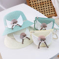 2024 New Design Summer Paper Straw Hats and Casual Tote Beach Bag with Zipper Closure for Girls and Women and Polyester Lining