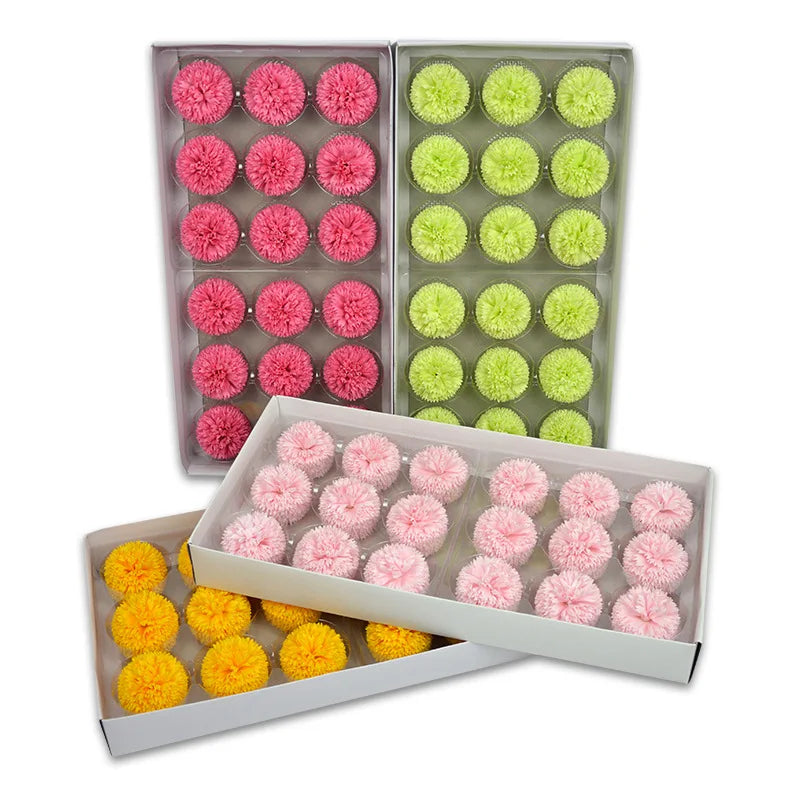 INUNION Colorful  Bath Flower 50Pcs/box Floral Scented Bath Essential Wedding Party Gift Soap FlowerSoap Carnation From Soap