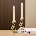 Crystal Metal Candlestick Creates a Romantic Atmosphere Crystal Ornaments for Home Decor Candle Holder