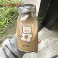 Cute Flaming Glass Cartoon Thick Heat-resistant Sweethearts Glass Water Bottle Cute Girls Like Coffee Cups CUP1478