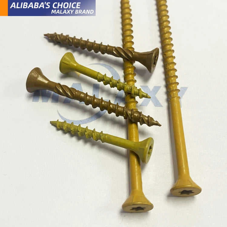 MALAXY With Wooden Square Chipboard Anodized Knurled Thumb Phillips Square Recess Screws