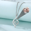 Custom Projection Pendant Necklace Stainless Steel Jewelry Heart Shaped Customized Photo Pendant Projection Necklace for Women
