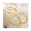 Hot Sale Fashion Ladies Stainless Steel Bangle 18K Gold Plated Geometric Diamond Design Titanium Steel Cuff Bracelet Jewelry