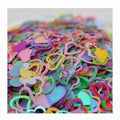 DIY Bulk Double Heart Pvc Sequins Christmas Party Paillette Nail Art Magic Plastic Holographic Filling Beaded Shiny Film Sequins