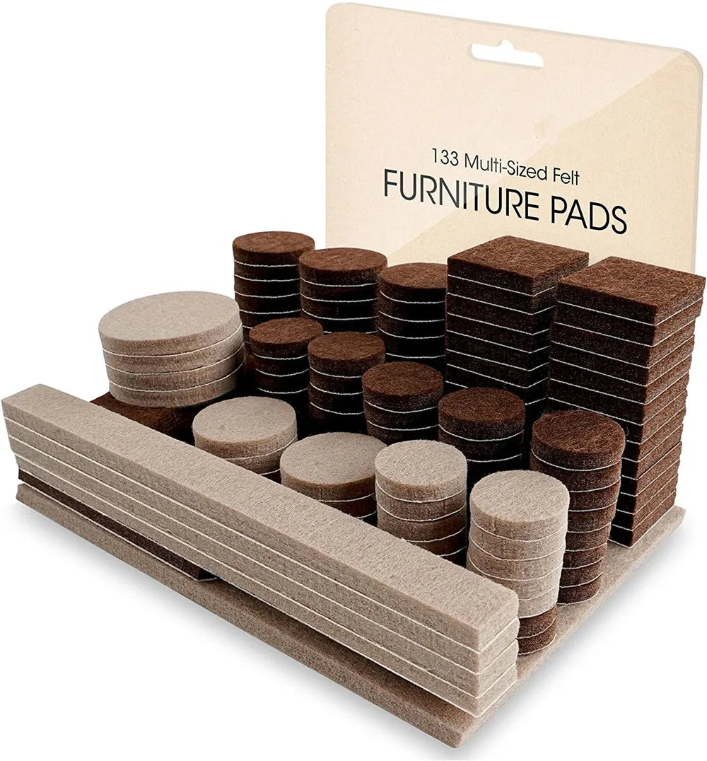 Self Stick Chair Foot Pad Furniture Feet Foot Floor Protector Pad Round Adhesive Felt Pad for Hard Surface