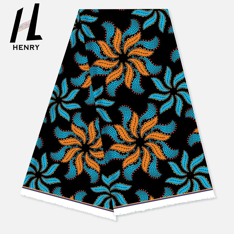 Factory Wholesale Various Color Types Silk African Print Fabrics for Woman'S Dresses