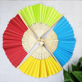[I AM YOUR FANS] Good Quality Personalized Paper Hand Fan Custom Design Printed Paper Hand Fan