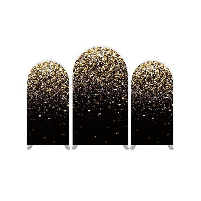 Shining Gold Glitter Sequin Arch Backdrop Easy Install Wedding Backdrops for Wedding Birthday Party Ceremony Decoration