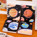 Cartoon Space Planet Blank Pages Spiral A7 Pocket Size Small Journal Notebook for School Students