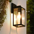 Modern Home Lighting Black Aluminum Alloy for Garden and Villa Columns Waterproof and Rust Proof Outdoor Wall Lights