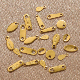 316 Stainless Steel Chain End Tags Charms Connector Chain Extension Tail Tags for Jewelry Making DIY Findings Accessories