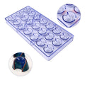 Polycarbonate Chocolate Mold Transparent Hard Plastic Diy Candy Mold Used for Mousse Jelly Praline Truffle Candy