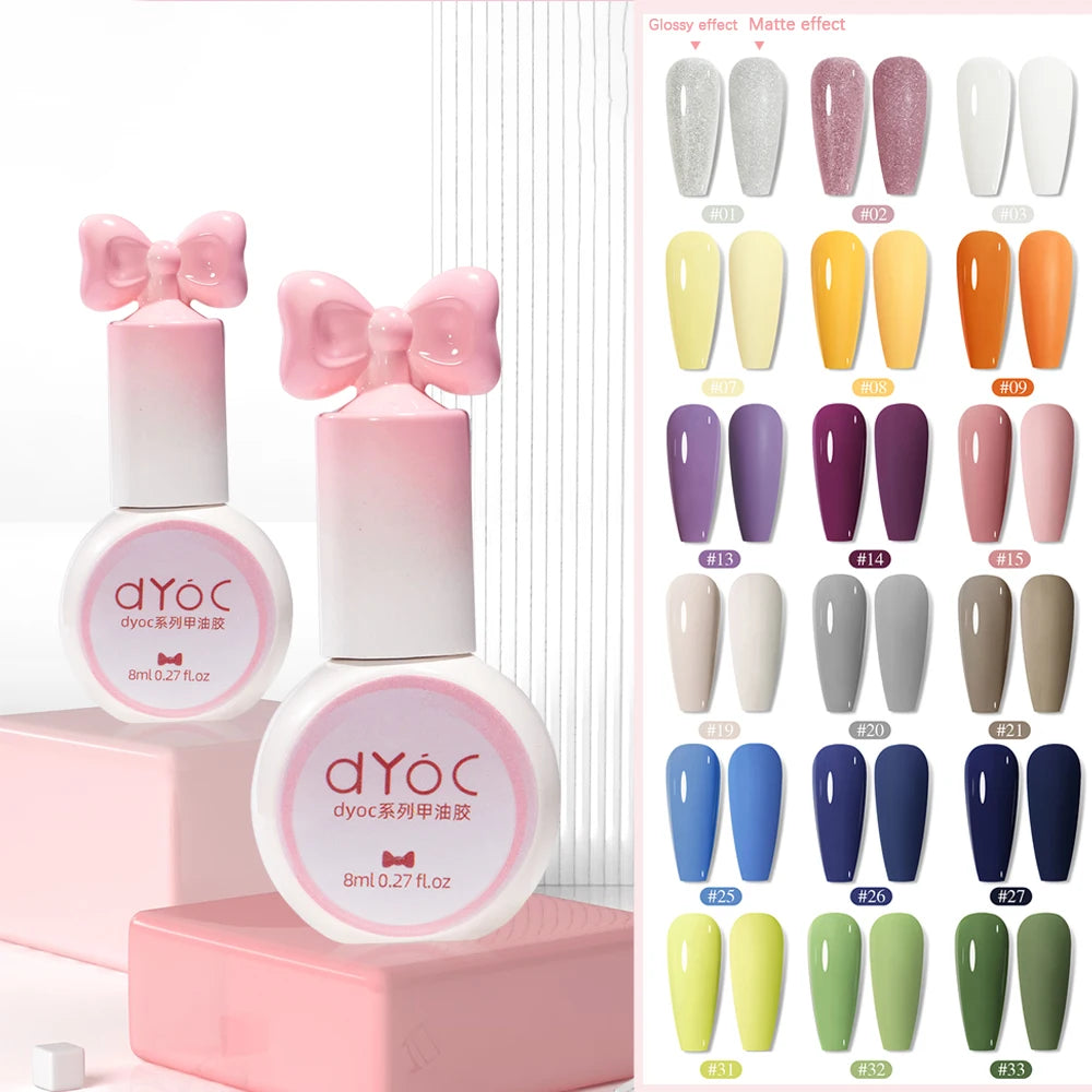 ZRKGEL 8 ml 48 Colors Nails Factory Private Label Uv Gel Polish Soak off Gel Nail Polish Set Suitable for All Seasons Nail Art