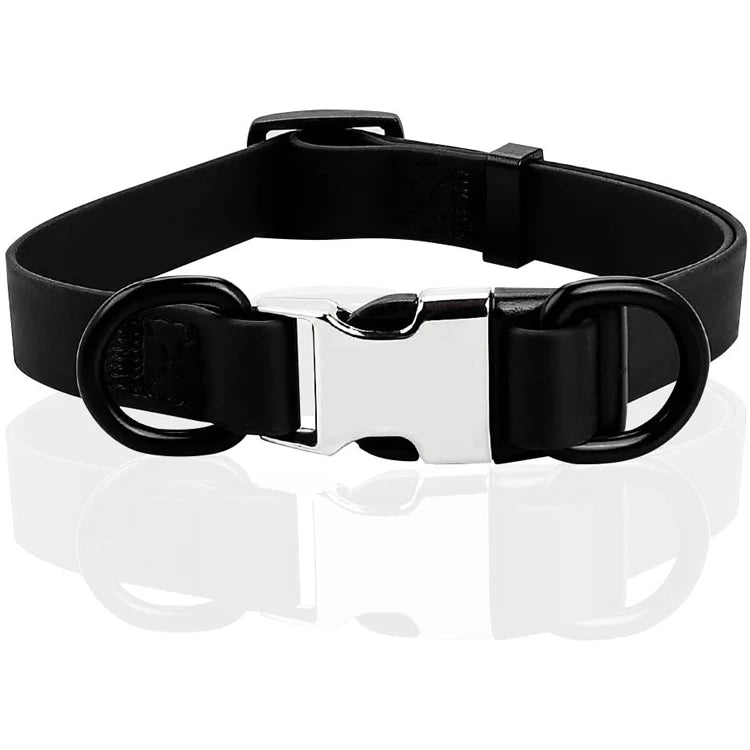 Personalized Dog Collar Engraved With Name Custom Waterproof Eco-friendly PVC Dog Neck Ring Adjustable Dog Collar