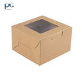 Manufacturers in Stock Pastry Box Cross-border Cake Dessert Packaging Window White Cardboard Kraft Carton
