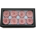 Wholesale 8 Pcs/box Everlasting Rose Real Touch Dried Flower Preserved Roses Head 4-5cm Grade B for Valentine's Day & Christmas