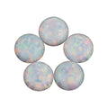 Zhengyong Jewelry Hottest Color OP17 Round White Cabochon Opal Stone