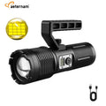 P160 Power Bank Telescopic Zoom Cob Tail Light Waterproof Rechargeable Usb Led Tactical Torch Work Light Outdoor Flashlight
