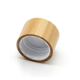 24/410 Natural Bamboo Lid Eco-Friendly Wooden Screw Cap for Cosmetic Bottles Bottle Lids & Closures