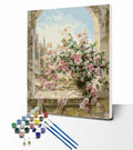 YESCOM Hot Selling 100% Handmade Modern Flower Painting on Canvas for Wall Decor Still Life Flower Painting Acrylic Paint Diy