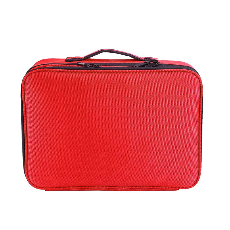 Wholesale Portable Adjustable Space Dividers Compartment Makeup Bag Toiletry Case Box Professional Cosmetic Bags