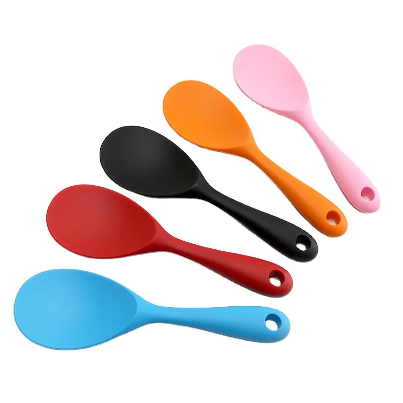 Silicone Rice Paddle Spoon Non Stick Heat Resistant Kitchen GadgetWorks for RiceMashed Potato Spoon