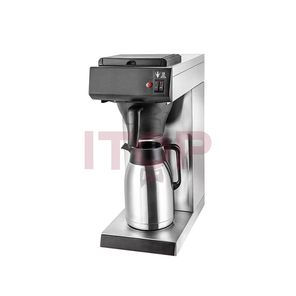 1.8L Drip Coffee Machine Wholesale Double-Head Rip Coffee Maker Semi-Automatic 1600W Drip Distillation Coffee Machine