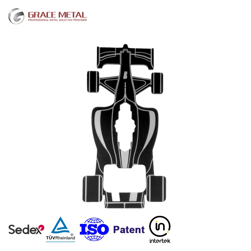 Custom Gifts 7 in 1 Multitool Keychain F1 Racing Car Business Tradeshow Giveaways Metal Bottle Opener Multifunctional Tool Card