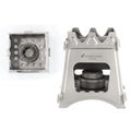 Camping Wood Stove Portable Folding Lightweight Titanium Wood Burning Backpacking Stove for Outdoor Survival Cooking Picnic Hunt