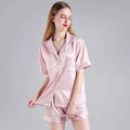 FUNG 3034  2 Piece Sets 80%polyester&20%spandex Short Nightgown Soft Pajamas Sleepwear