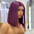 2*6 4*4 HD Vietnamese Bone Straight  Bob Wig Factory Wholesale Cheap HD Lace  Bob Wig for Women
