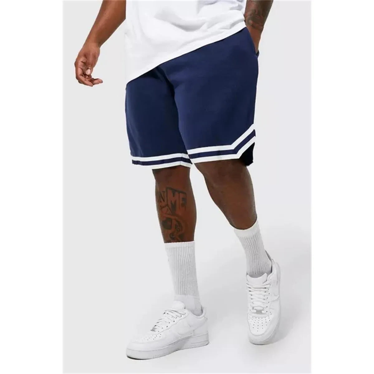 Custom logo Plus Size Men's Shorts Men Jersey Cotton Stripe 5xl Basketball Shorts