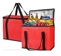Wholesale Reusable Waterproof Non Woven Cooler Bag Custom Printed Thermal Insulated Food Delivery Bags with Zipper Closure