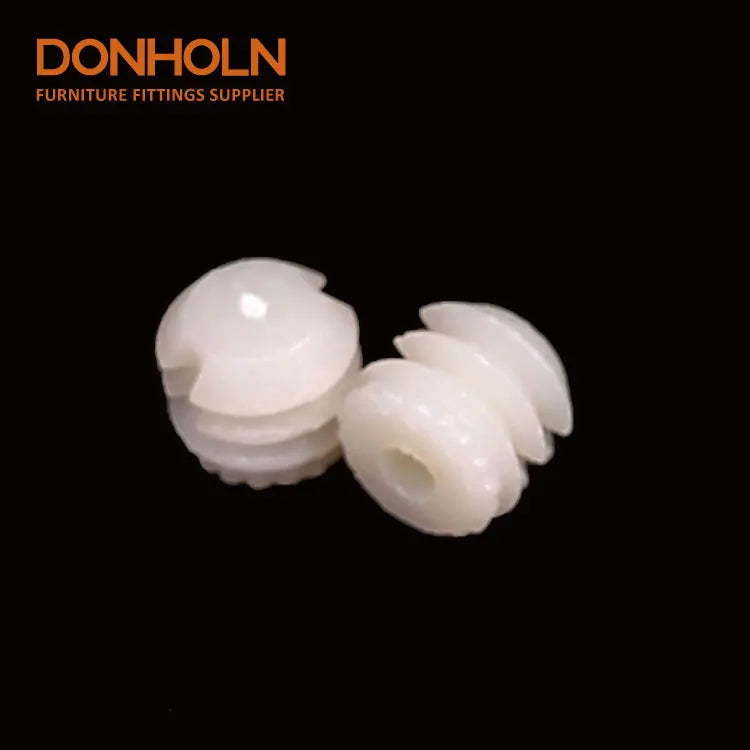 CN3180  High Quality Furniture Rafix Connector Panel Fittings Plastic Nuts Screw Dowels Make in China