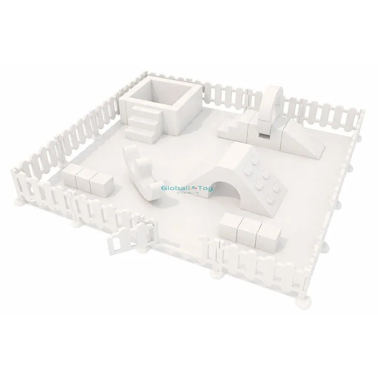 Party Rental White Toddler Softplay Package Indoor Playground Soft Play Equipment Set for Children