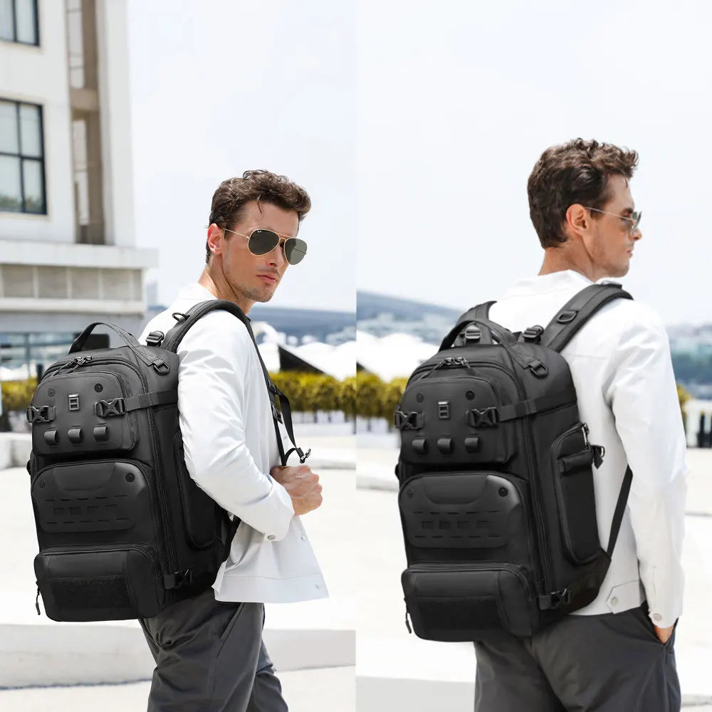 Ozuko 9590 High Quality Luxury Anti Theft Laptop Backpack 15.6 Inch Multi-Function Travel Backpack for Men