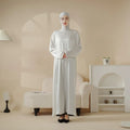 Wholesale Dubai Satin Women's Muslim Abaya Modest Long Sleeve Robe with Hijab Plus Size and Anti-Static Design