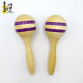 Kid toy Big Wood Eggs Percussion Hand Shaker Musical Instruments Maracas for Kid Party Price