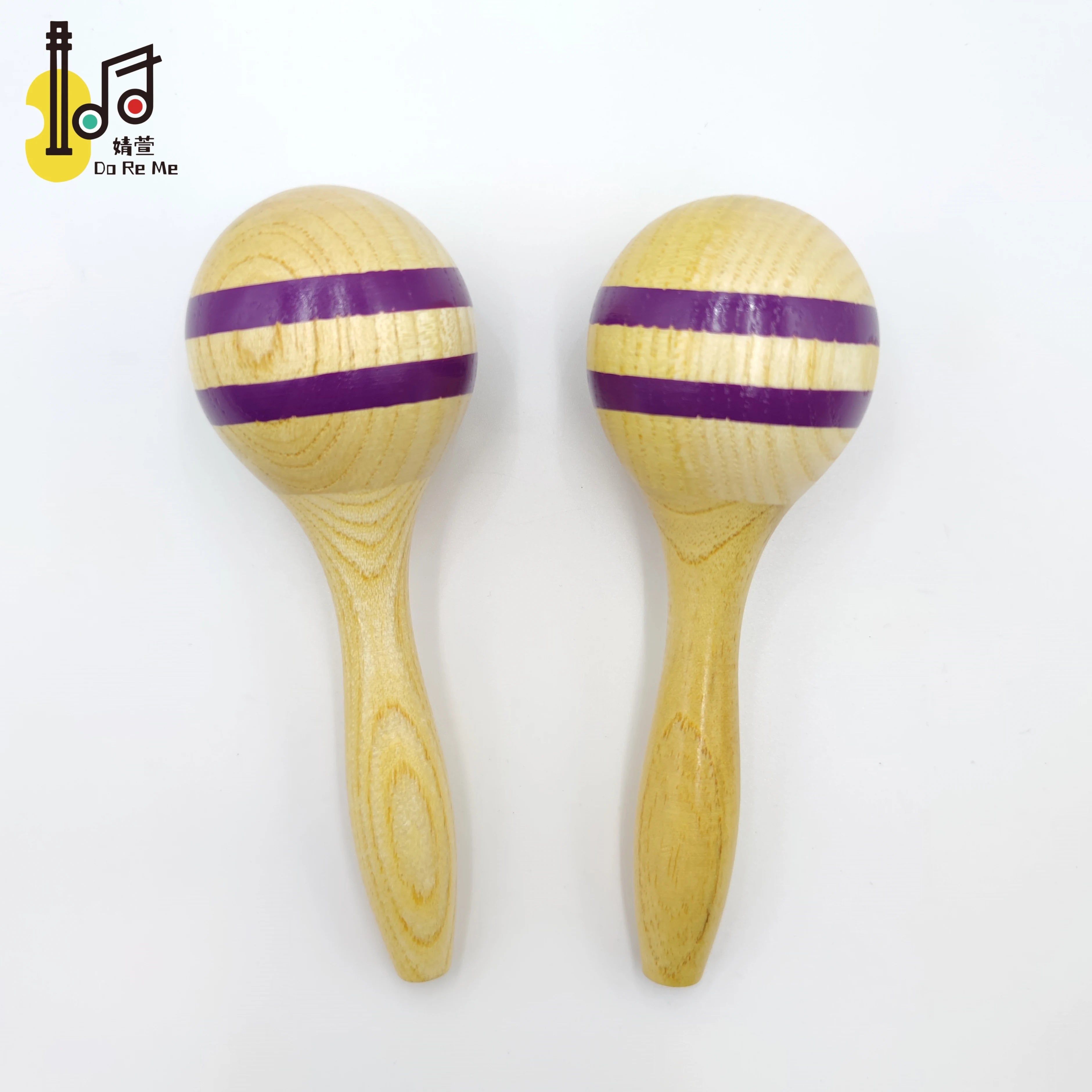 Kid toy Big Wood Eggs Percussion Hand Shaker Musical Instruments Maracas for Kid Party Price