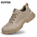 GUYISA Welder Anti-scalding 200J Steel Toe Safety Shoes Canvas Upper Autumn Winter Outdoor Work