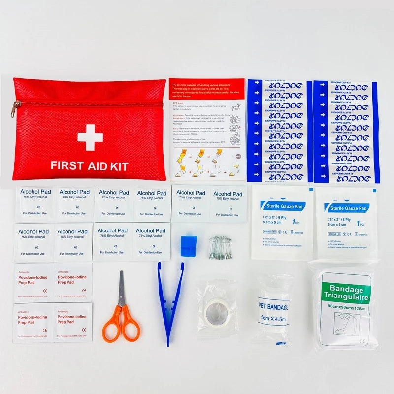 Customizable Portable Car Travel Bag Outdoor Camping First Aid Kit Emergency Survival Gear with Custom Logo