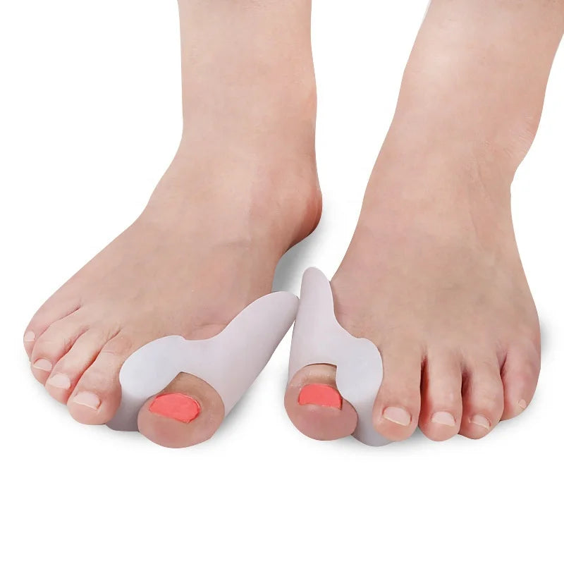 Free Sample Hallux Valgus Soft Silicone Toe Protectors Spacers Stretchers Gel Overlapping Toe Separator for Women