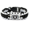 Wholesale Custom Various NFL American Football Team Charm Unisex Geometric Wrap Bangle Outdoor Survival Accessories Bracelet