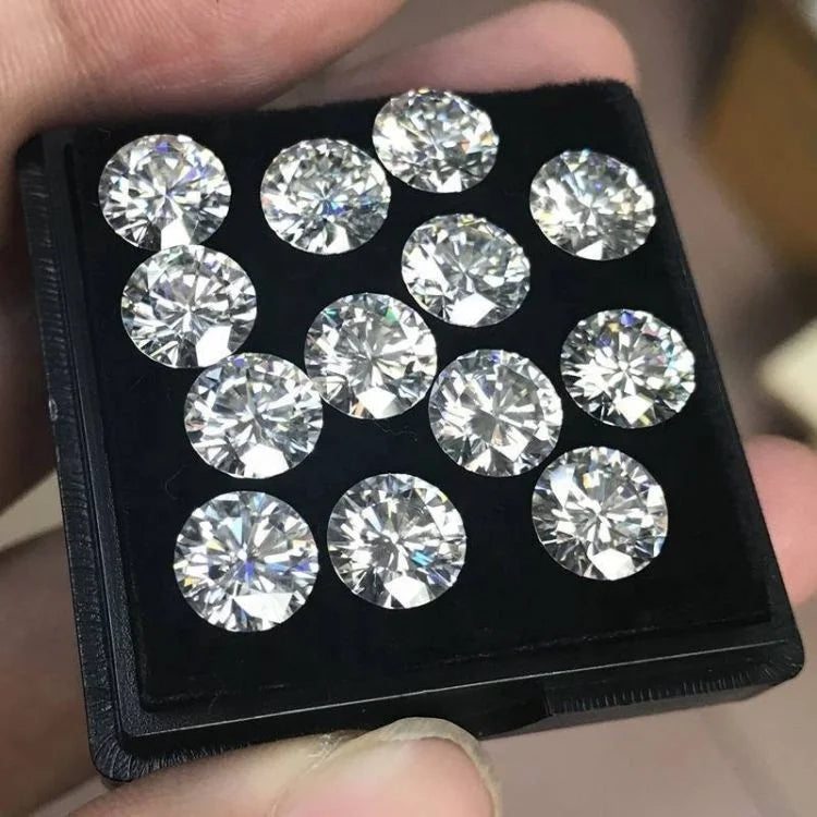 VOAINO 3.03CT E Color VS1 Round Cutting White Synthetic Loose Lab Grown Diamond HPHT Rough Certification GIA IGI