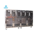 OSCAT Veterinary Equipment Wholesale Price Stainless Steel Veterinary Cages Two-Storey Compartments Pet Hospital Supplies Model