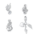 925 Sterling Silver Musical Note Pendant DIY Guitar Charms Beads for Women's Bracelet & Necklace Fine Pendants & Charms